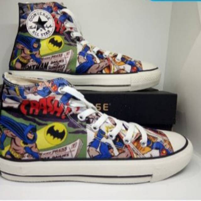  Sepatu  Converse All Star Batman Klasik pria Sepatu  Casual  