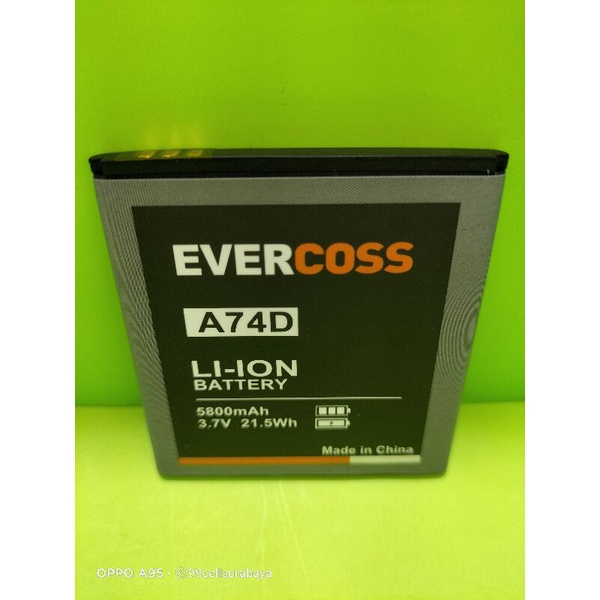 Baterai Evercoss A74D/A74A/A74C 5800mAh | Battery | Batrai | Batrei