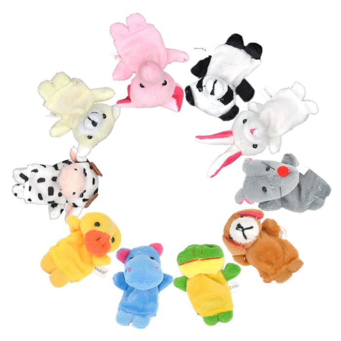 Boneka Jari Binatang Premium Seri 10 Hewan Animal Finger
