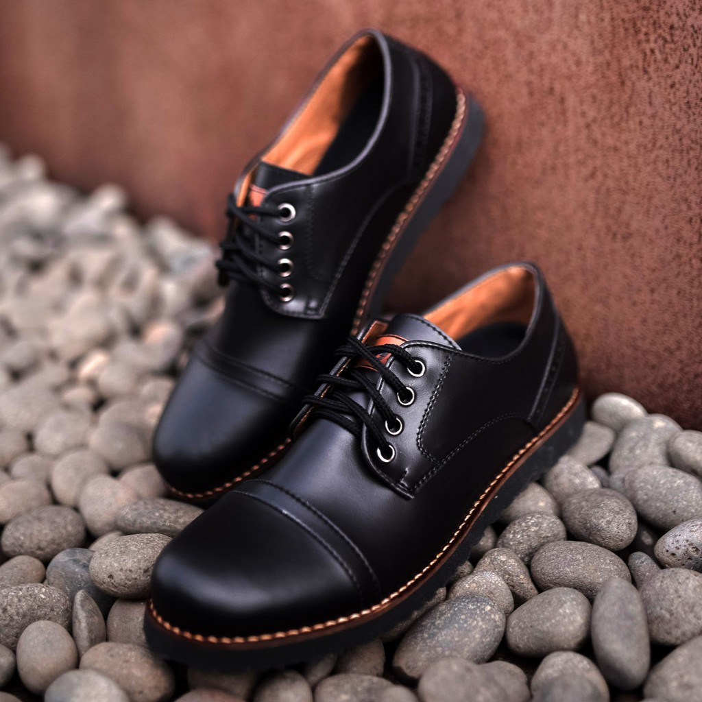 PEDRO BLACK |ManNeedMe x FSTP| Sepatu Pantofel Pria Oxford Formal