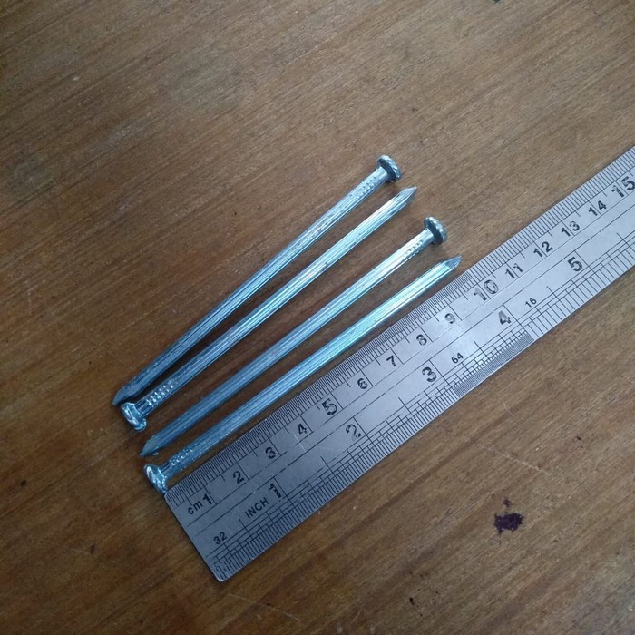 Paku Tembok Beton 10cm Concrete nails 4 Inch Putih Paku Beton