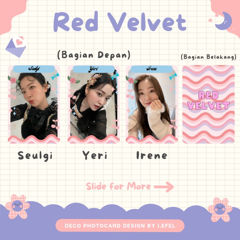 RED VELVET DECO PHOTOCARD DESIGN BY I.EFEL 001