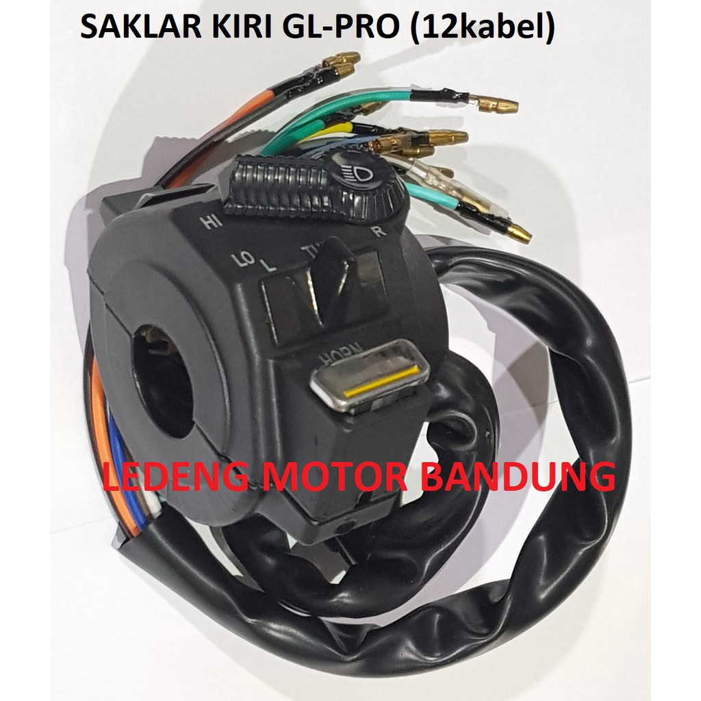 Saklar Kiri GL Pro 12 Kabel Switch Tombol Klakson Sen Lampu Dim Lokal