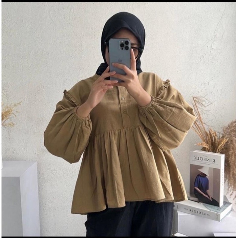 Kinan Blouse Linen Rami Laily Blouse Linen