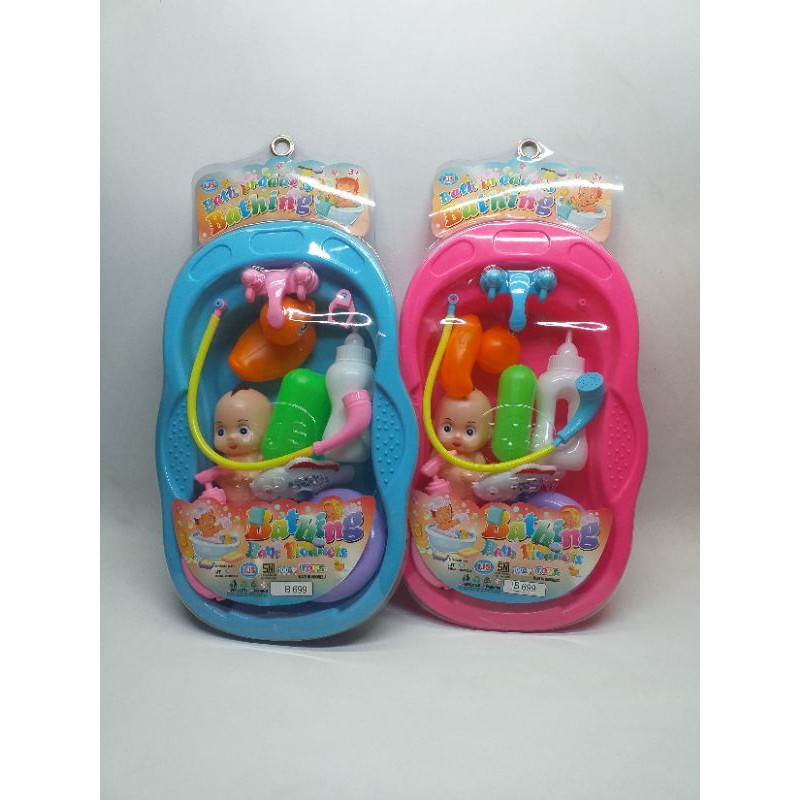 JOLANG BAYI MAINAN BAK MANDI BAYI PLUS BONEKA