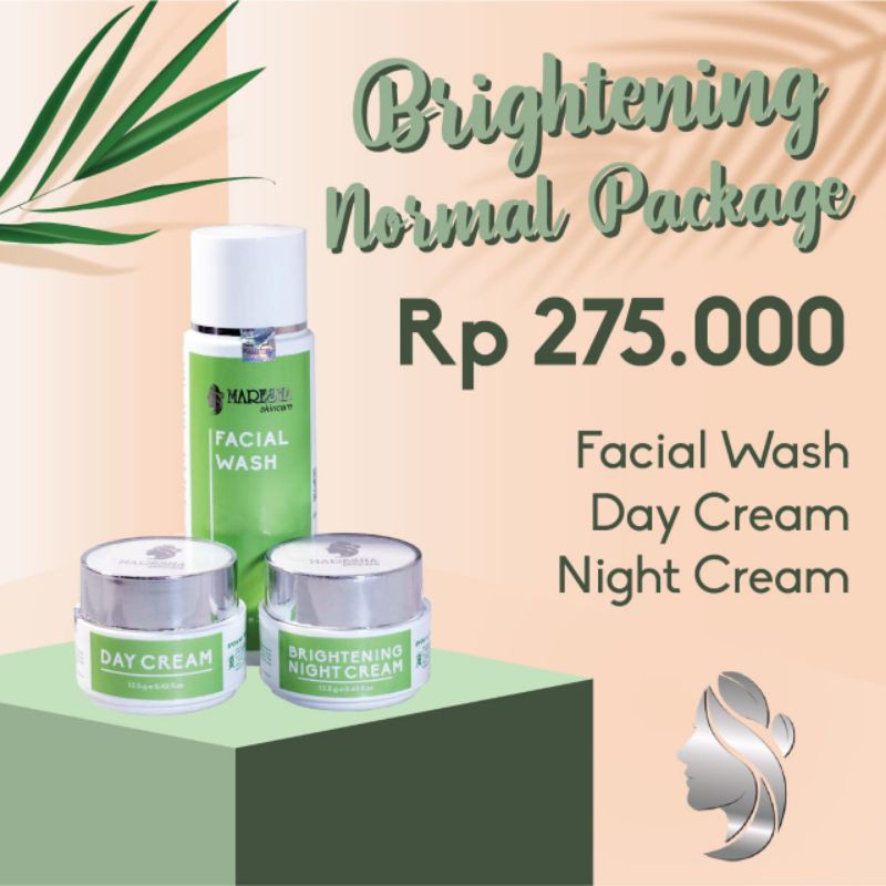 PAKET BRIGHTENING WAJAH SET NORMAL BY MARESHA SKINCARE