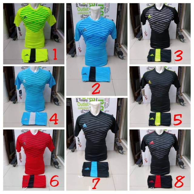 kaos futsal volly basket setelan jersey bola baju olahraga adidas