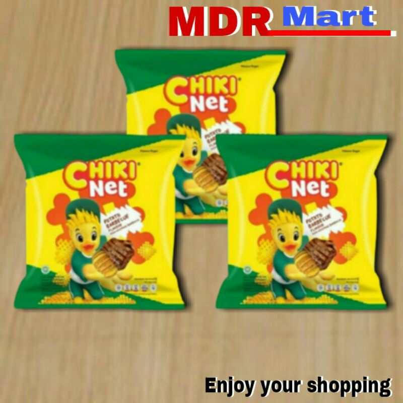 

CHIKI NET SNACK POTATO BBQ 1 PACK ISI ( 10 x 18gr )