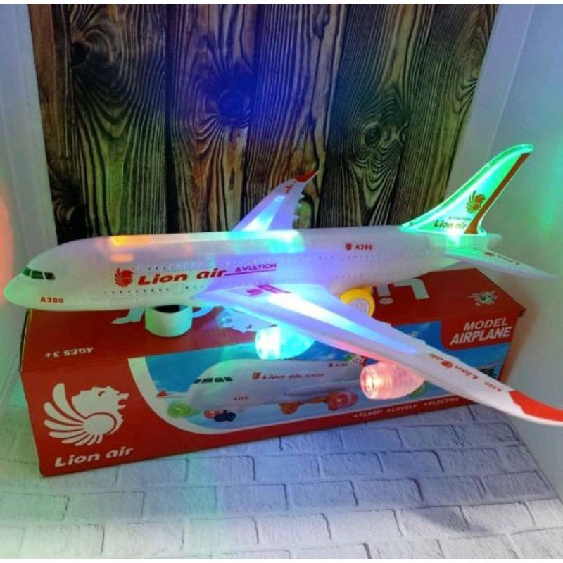 Mainan Pesawat Terbang Lion Air Bus A380