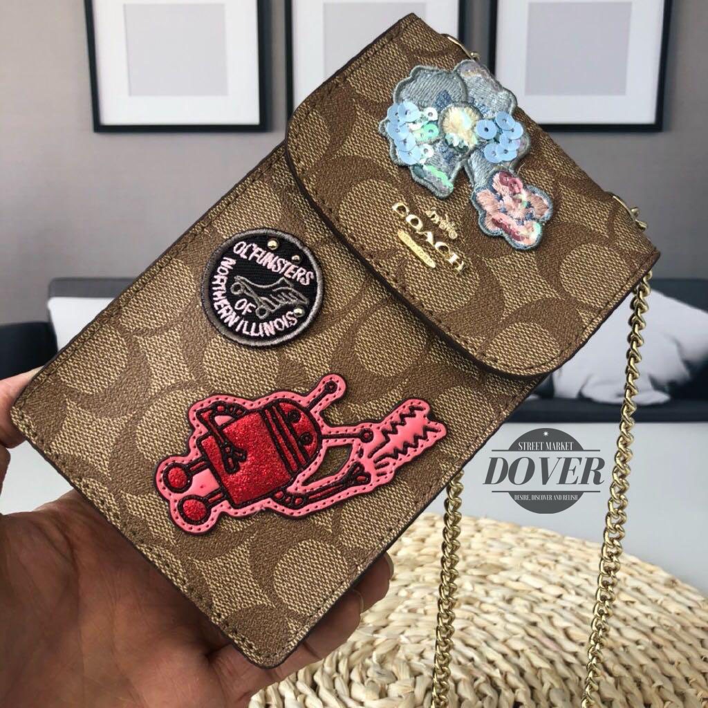 Coach Keith Haring Phone Bag Crossbody in Signature Canvas - ORIGINAL 100%