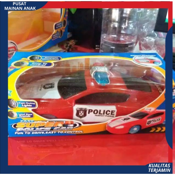 PROMO Mobil Polisi Ban Nyala Musik Lampu Jalan Baterai Police Car Mainan Anak Mobilan Polisi Baterai