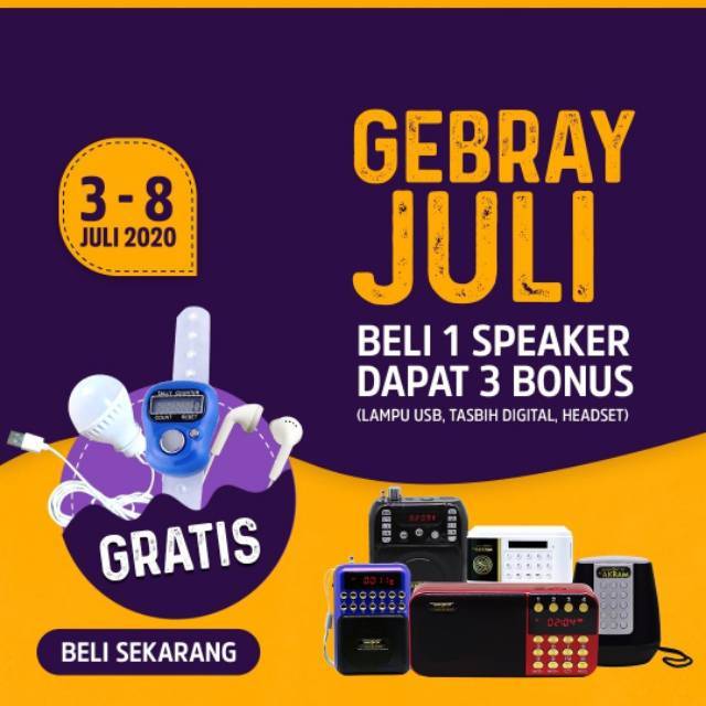 AGHNIA SPEAKER QURAN AL-AKRAM EKSKLUSIF