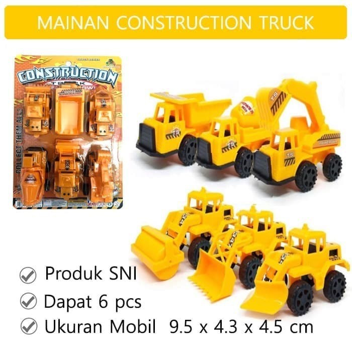 MWN.TOYS Mobil Contruction 6 pcs