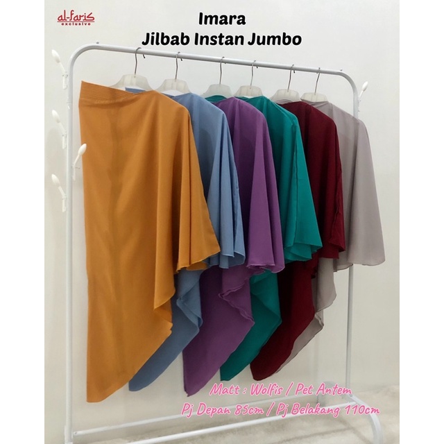 Jilbab wolfis jumbo syari pet antem khimar pet jumbo