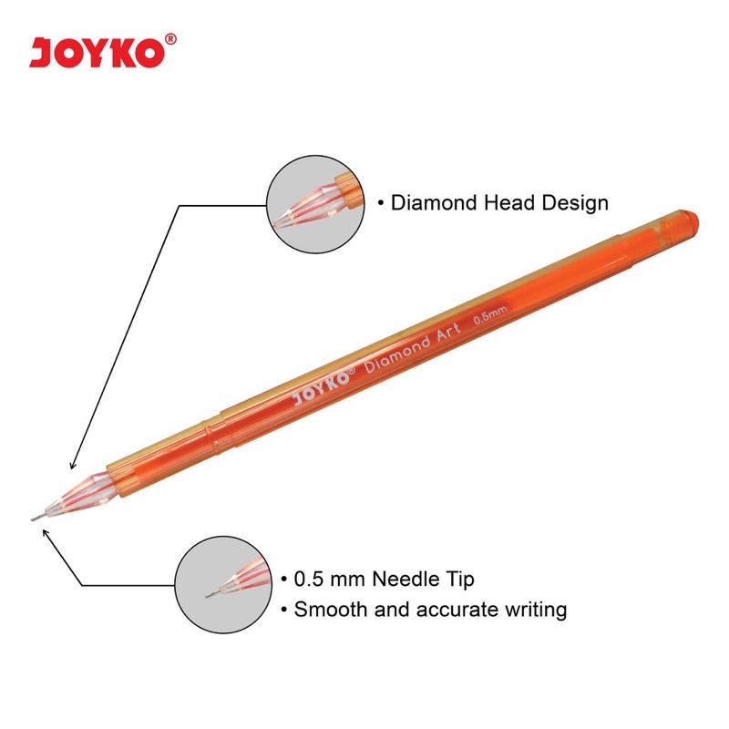 Pulpen Warna Joyko GPC-309S 8warna 0.5mm