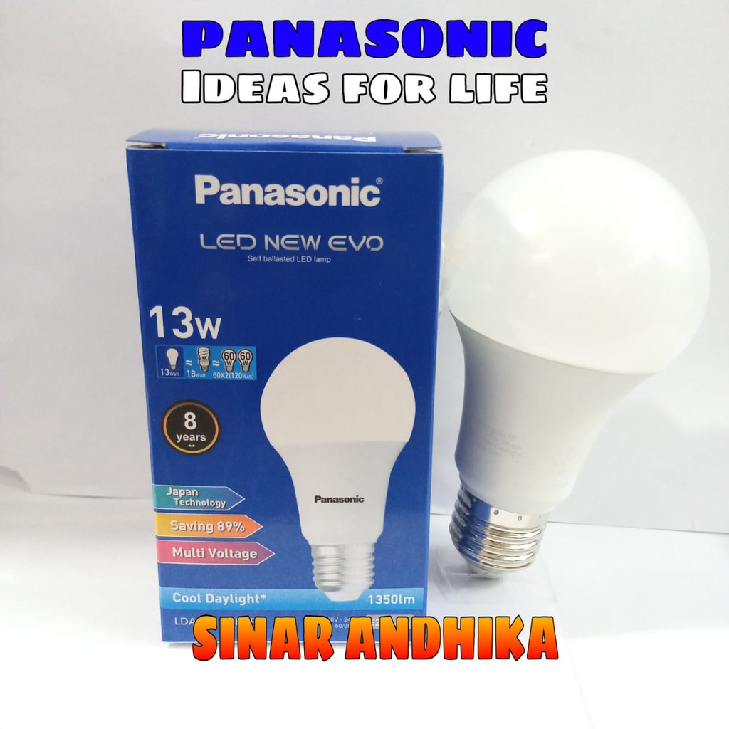 LAMPU LED BULB PANASONIC 13 WATT