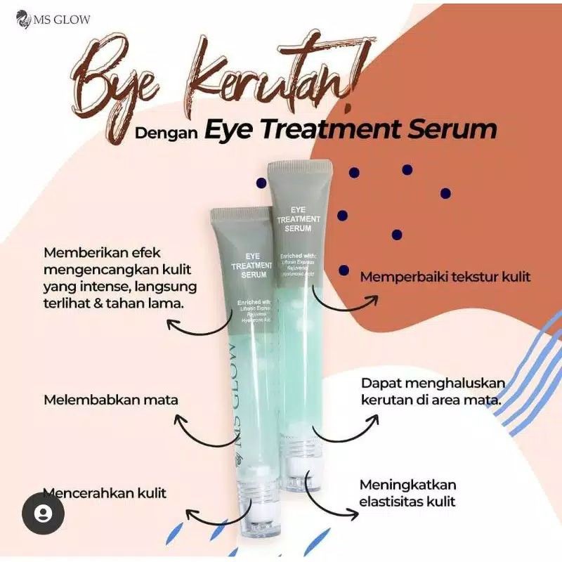 eye treatment serum MS glow | penghilang mata panda | penghilang kerutan mata