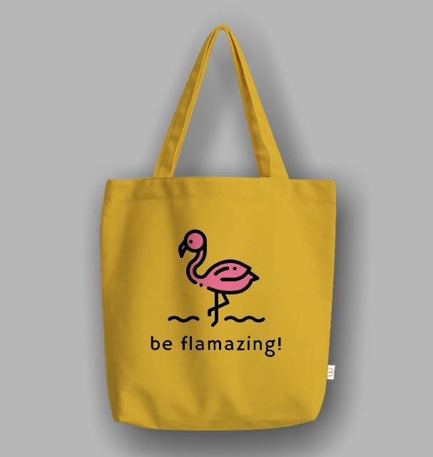 &quot;Messy&quot; Tote Bag Semi Canvas be Flamazing!