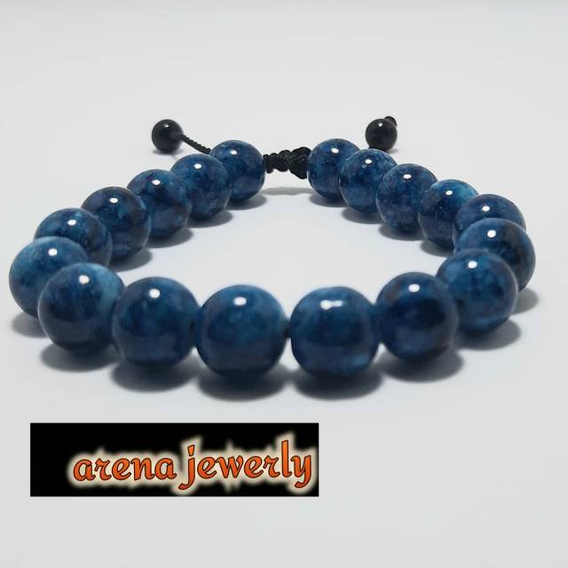 Gelang. Gelang Batu Resin Virus Biru. Gelang Terapi Batu Resin.  Gelang Tasbeh Batu Resin Dimm 10 mm