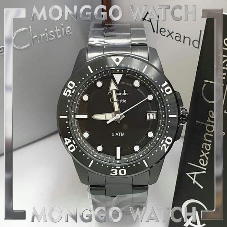 Jam Tangan Pria Alexandre Christie AC 6517 Black