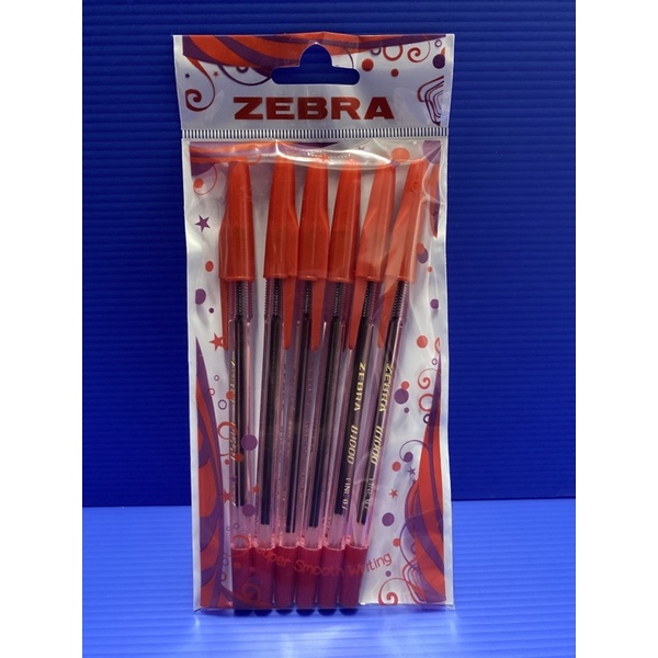 

Pulpen Zebra merah set 6