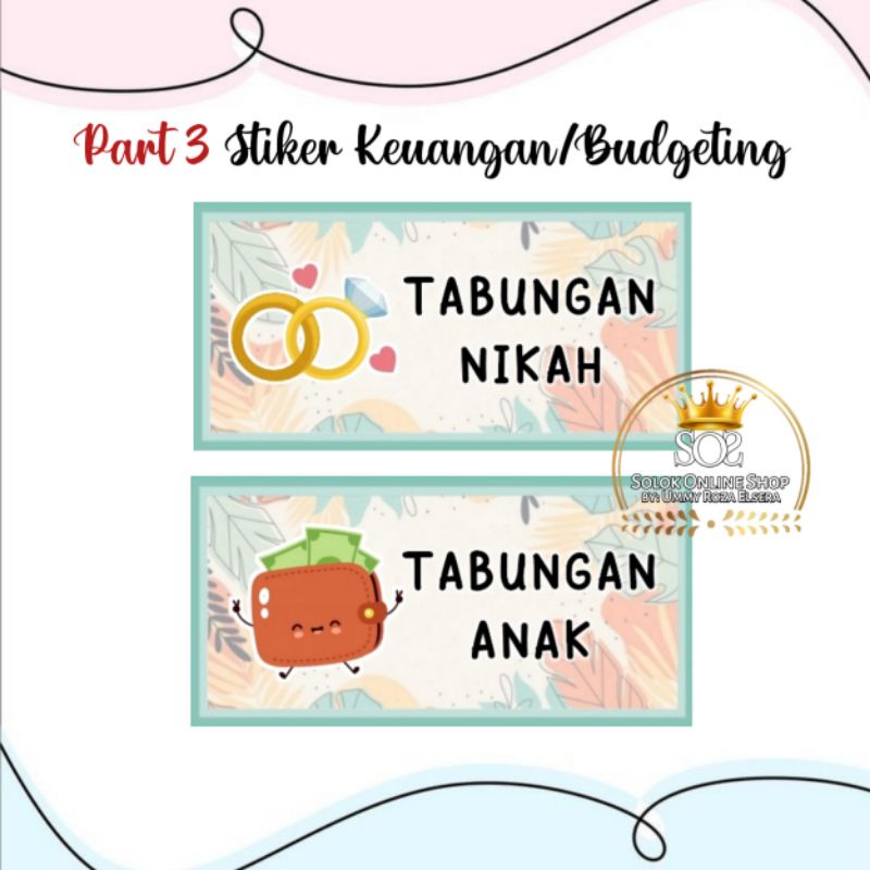 

Stiker Keuangan Part 3 | Stiker Budgeting