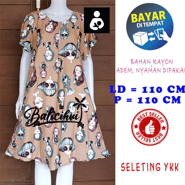 BALICIHUI DASTER PAYUNG BALI BUSUI BEST SELLER Daster Busui Jumbo Dress Payung Daster Tidur