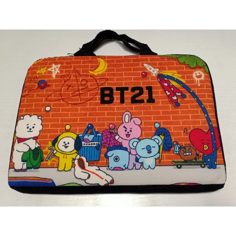 BT21 TAS LAPTOP NOTEBOOK 14 &quot; INCH BT21 KPOP KOREA UNOFFICIAL