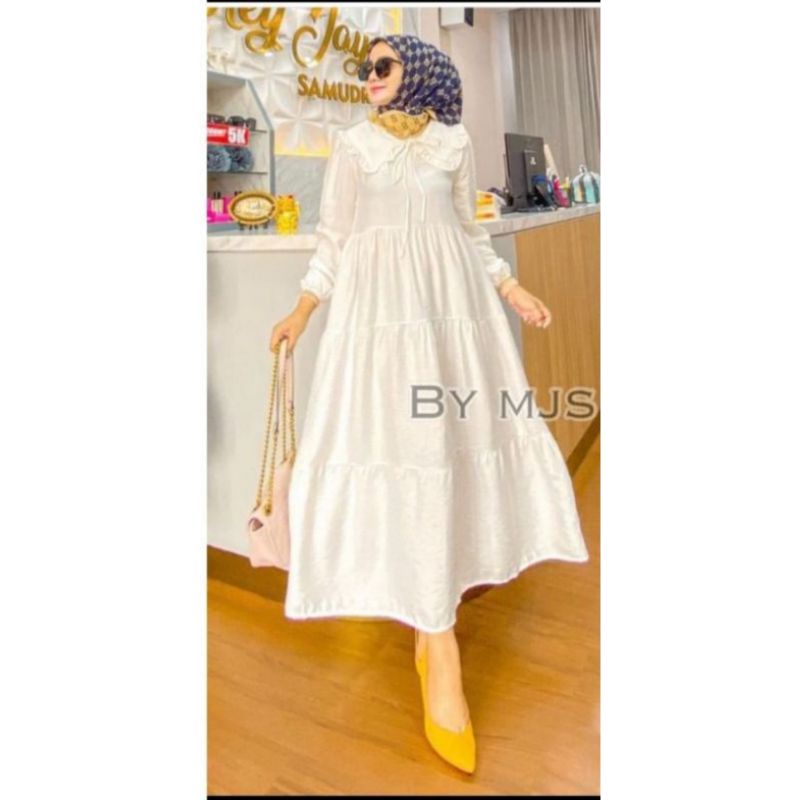 MIDI dress jumbo ld 120 cm MIDI dress busui bumil friendly MIDI dress rempel kekinian MIDI dress pol