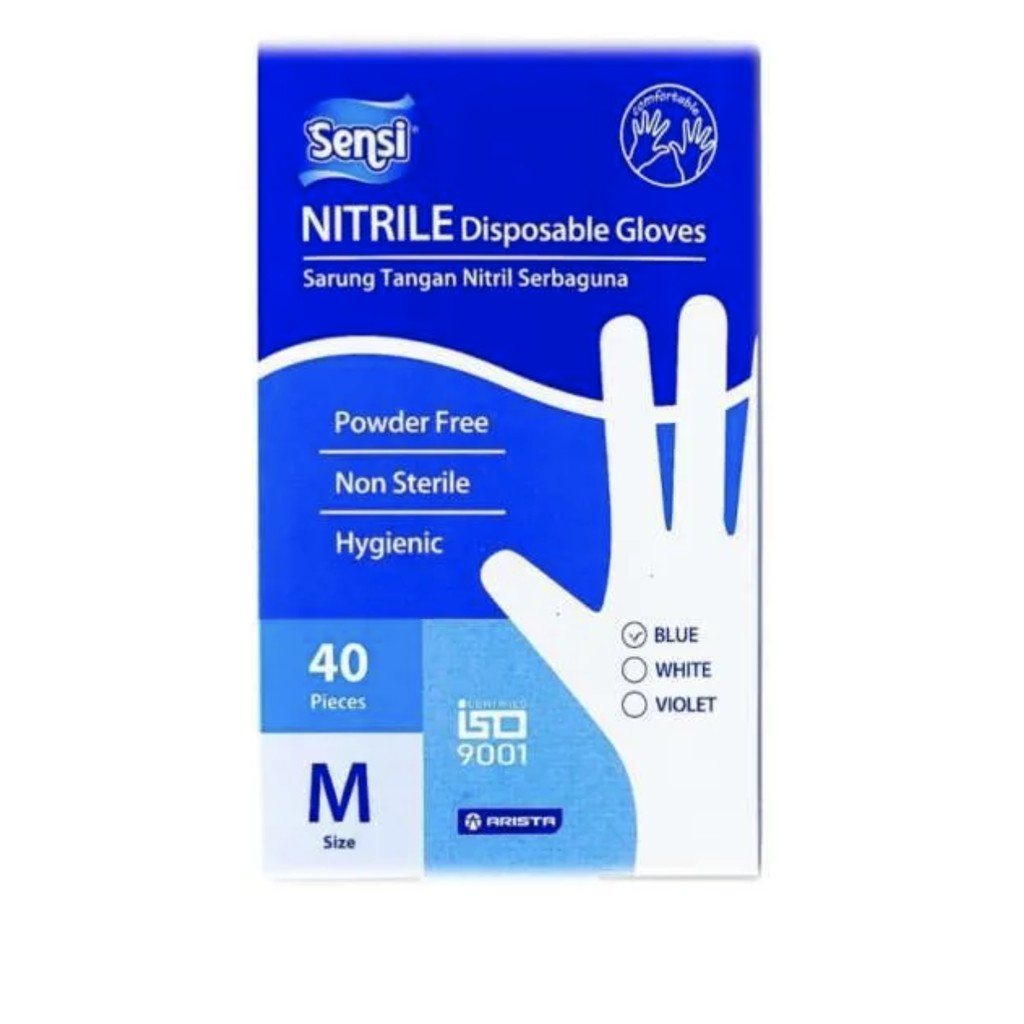 Sensi Glove Nitrile [isi40Pcs/Box]