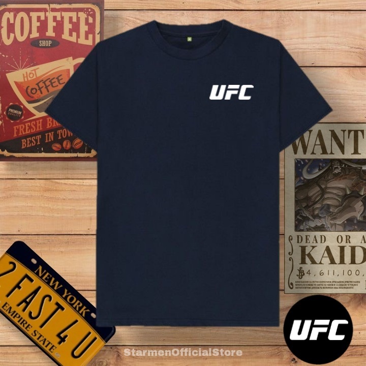 Kaos Distro Unisex UFC Katun Combed 30s / sablon polyflex /polyflex premium / Pakaian Pria Wanita Atasan Cowok Cewek /kaos kekinian / kaos viral / tshirt tumbrl tee basic /SIZE M , L , XL , XXL / kaus oblong oversize kaos murah best seller ready