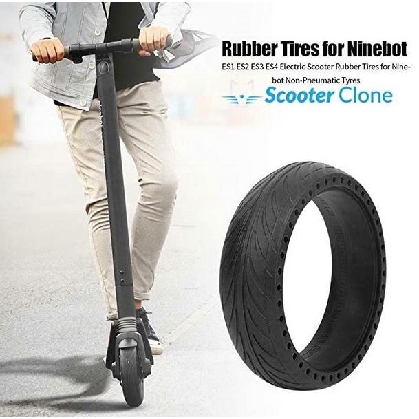 Ban Solid Mati Honeycomb Skuter Scooter Segway Ninebot ES1 ES2 ES3 ES4