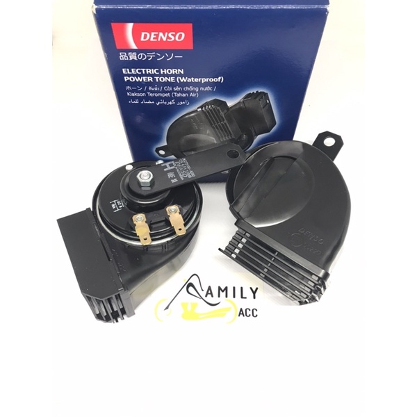 Klakson Keong Double 12V Denso Original Waterproof / Tahan air Berfungsi Ke Motor dan Mobil Universal