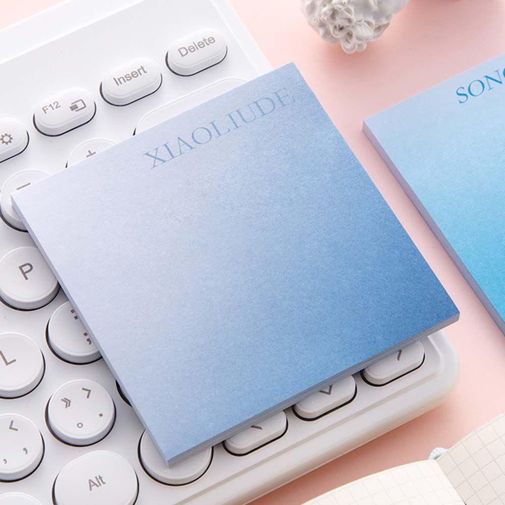 Agustina Gradient Notepad Kawaii 50lembar To Do List Paper Hand Nota Akun Bookmark Marker Alat Tulis Memo Pad