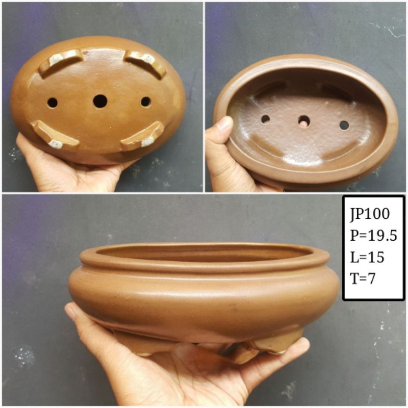 Pot Keramik Oval JP100