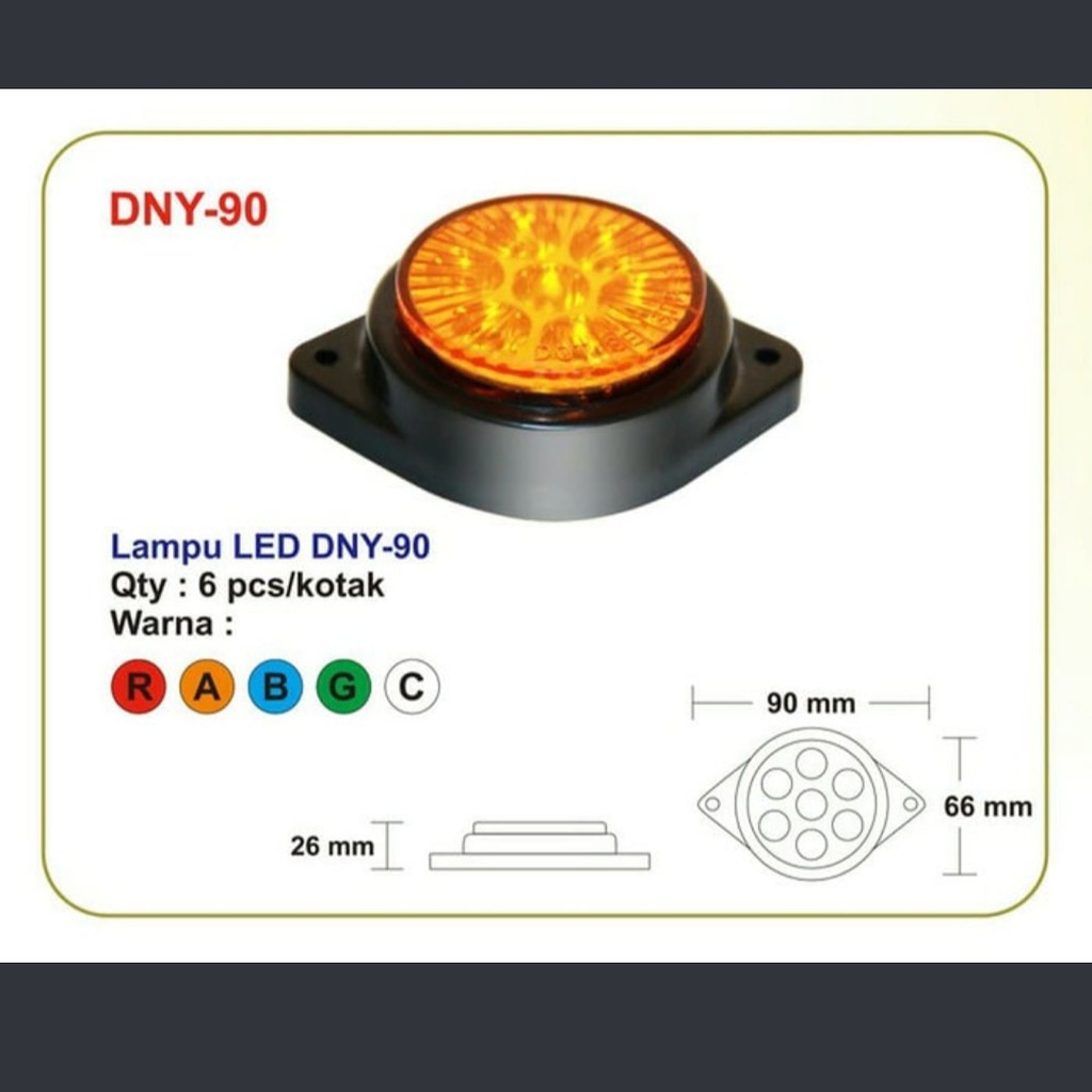 LAMPU LED BAK TRUK DNY-90 / LAMPU AKSESORIS DNY-90