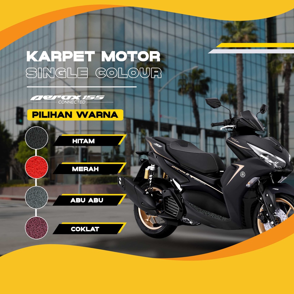 Karpet Motor Aerox Connected 155 Terbaru  Karpet Mie Motor SC Alas Motor Yamaha Aksesoris Sepeda Motor