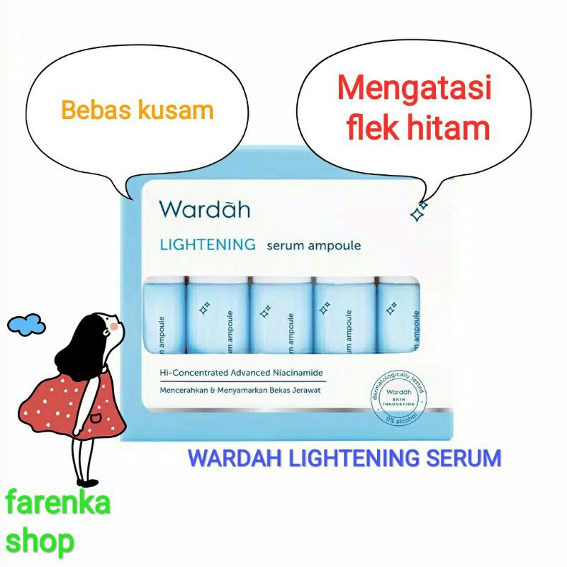 SERUM WARDAH MENGATASI FLEK HITAM LIGHTENING SERIES PERAWATAN KECANTIKAN