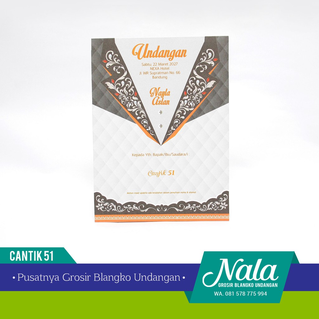 Blangko Undangan Cantik 54 Isi 100 Lembar Shopee Indonesia