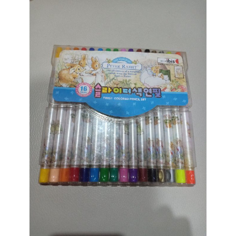 

pensil warna crayon 16 colors pencil set