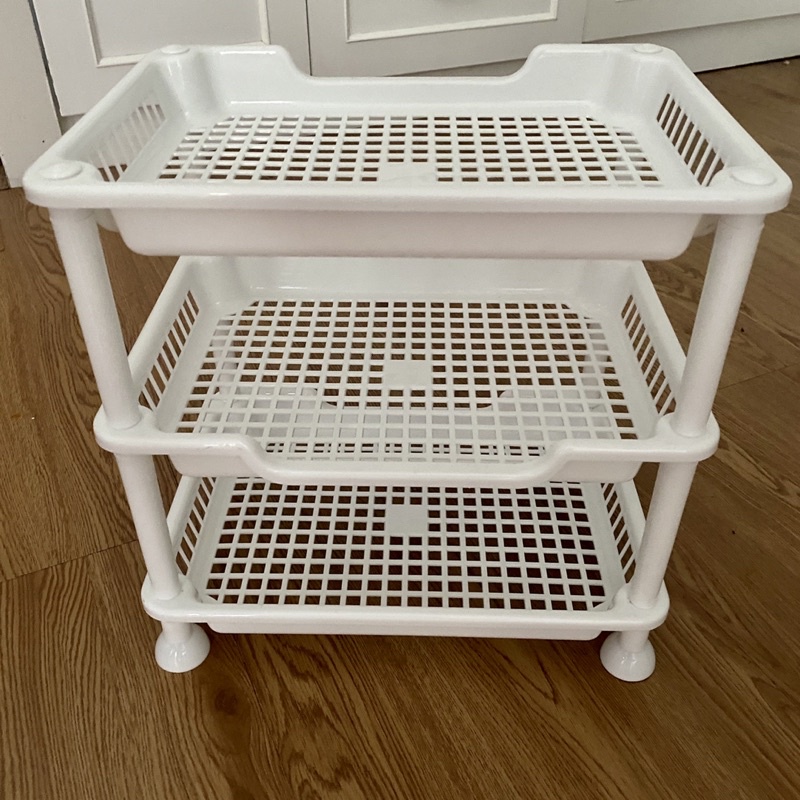 NEW RAK SUSUN SERBAGUNA RAK BUMBU DAPUR 3 SUSUN PUTIH