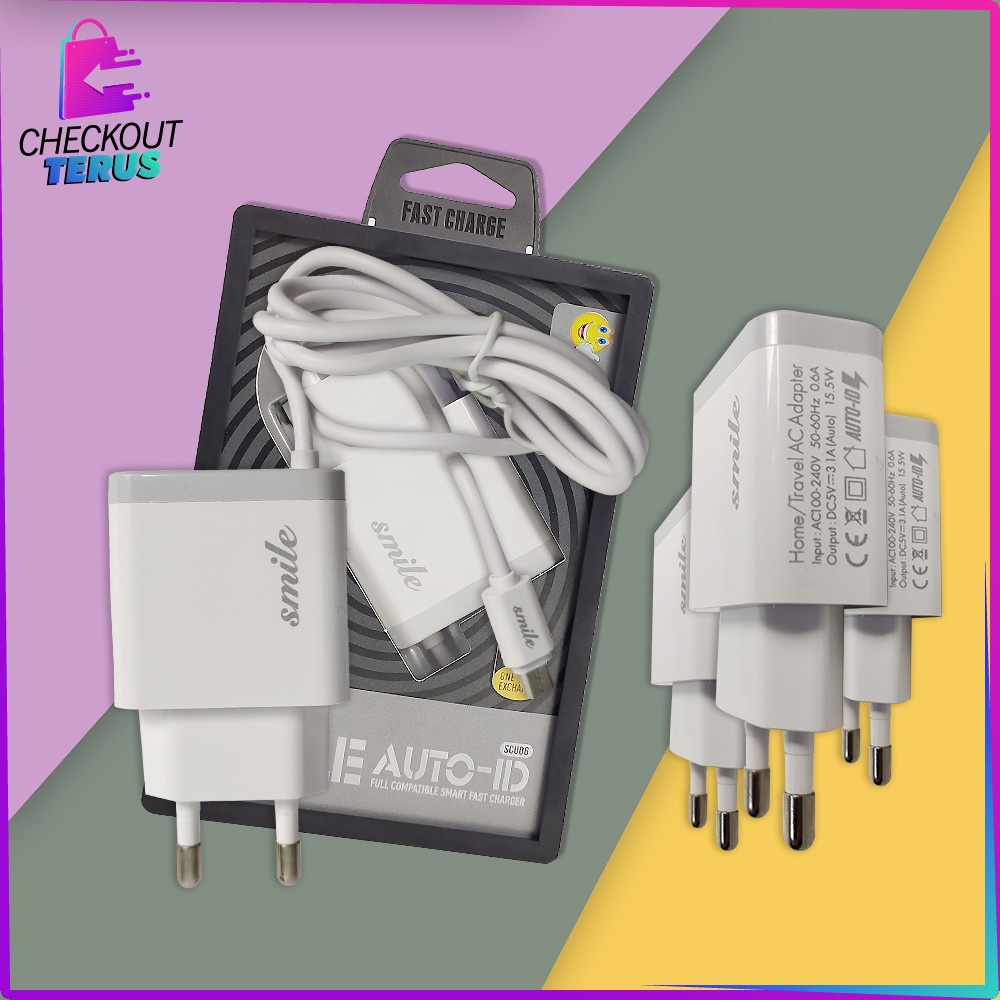 CT C466 Charger Travel Adapter 2 Port USB Colokan USB Pengisi Daya Cepat Dual USB Pengisi Daya Fast Charger Travel