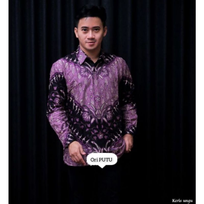 (COD) PROMO BATIK PRIA SIZE M L XL XXL BSWART BATIK HRBO26 Hem panjang padi-1