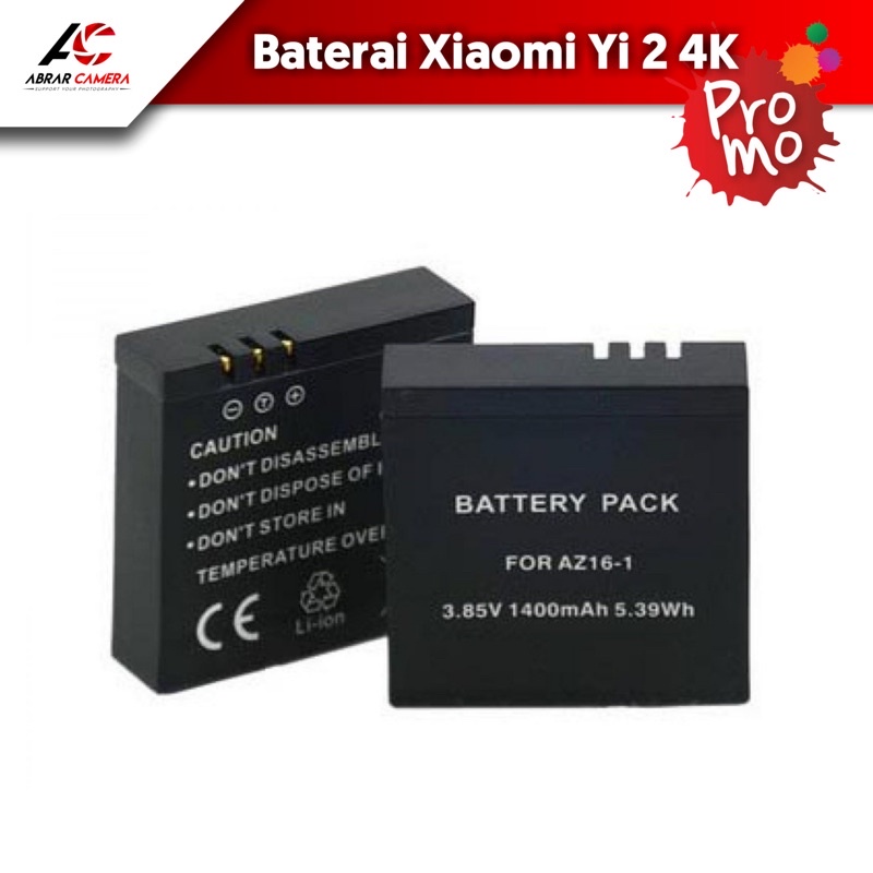 Baterai Xioami Yi 2 4K action camera / batrai action cam