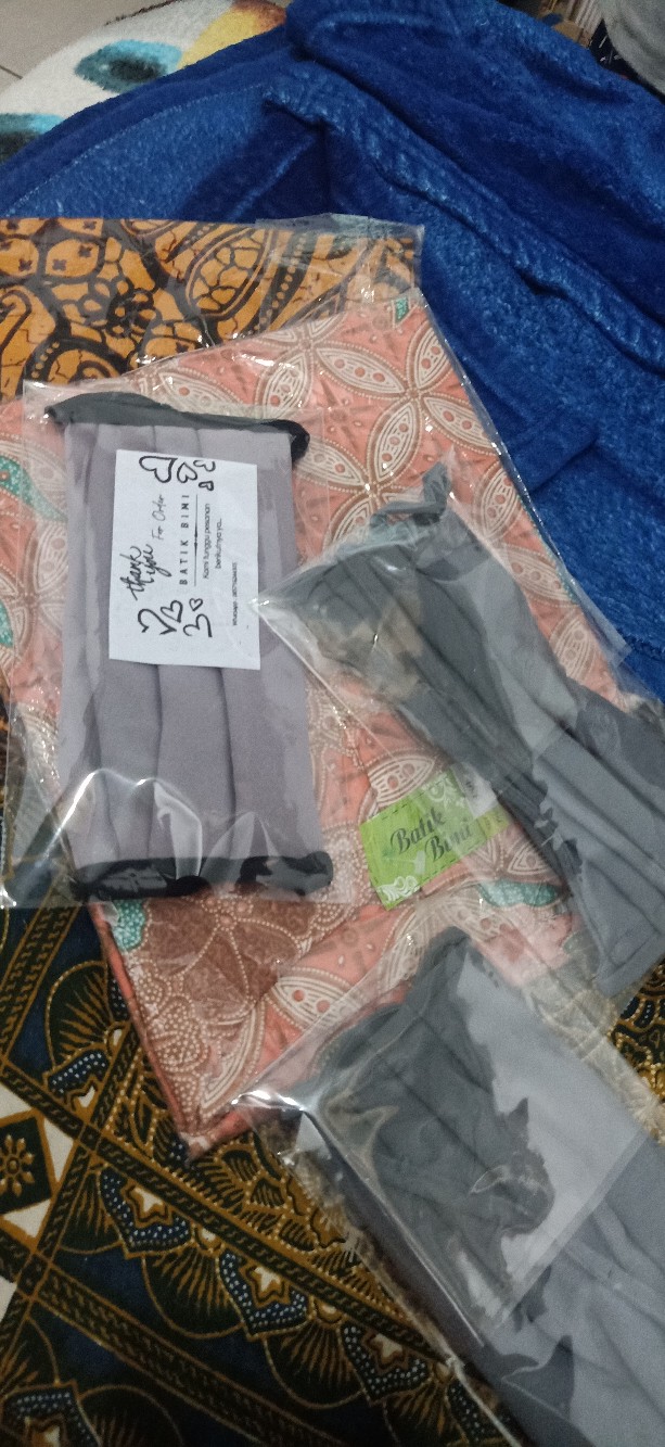 Blouse Batik Mega Mendung Anak Perempuan Lengan Panjang Usia Sd Smp