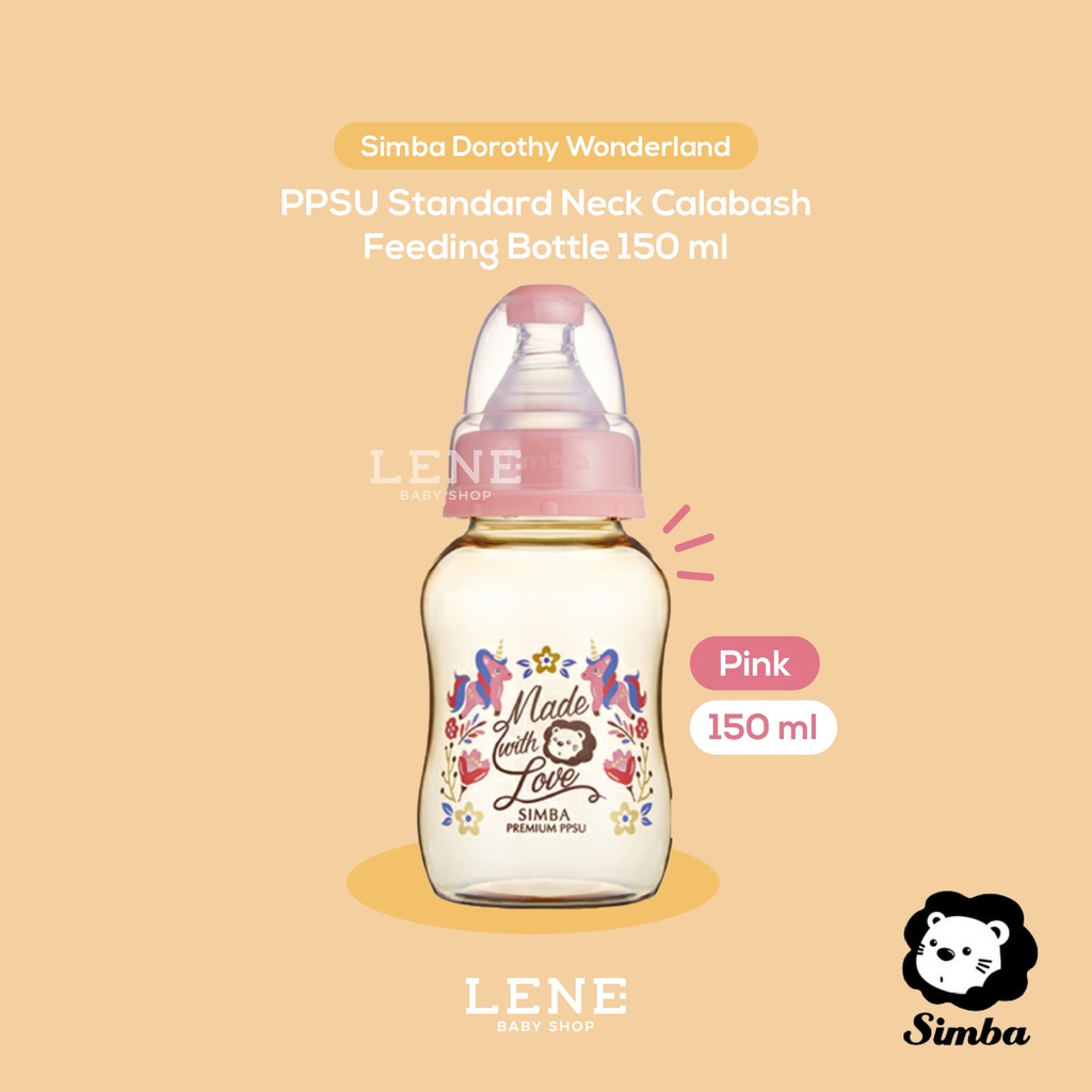Simba Dorothy PPSU Standard Neck Calabash Feeding Bottle 150ml