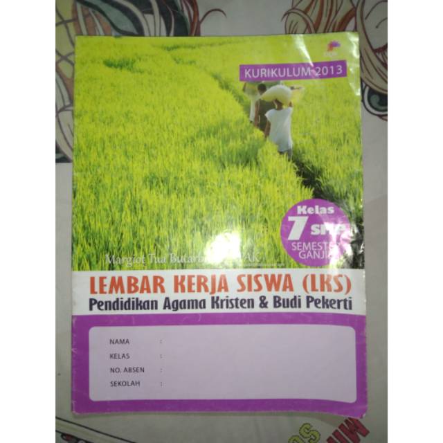 LKS Pendidikan Agama Kristen & Budi Pekerti 7 SMP
