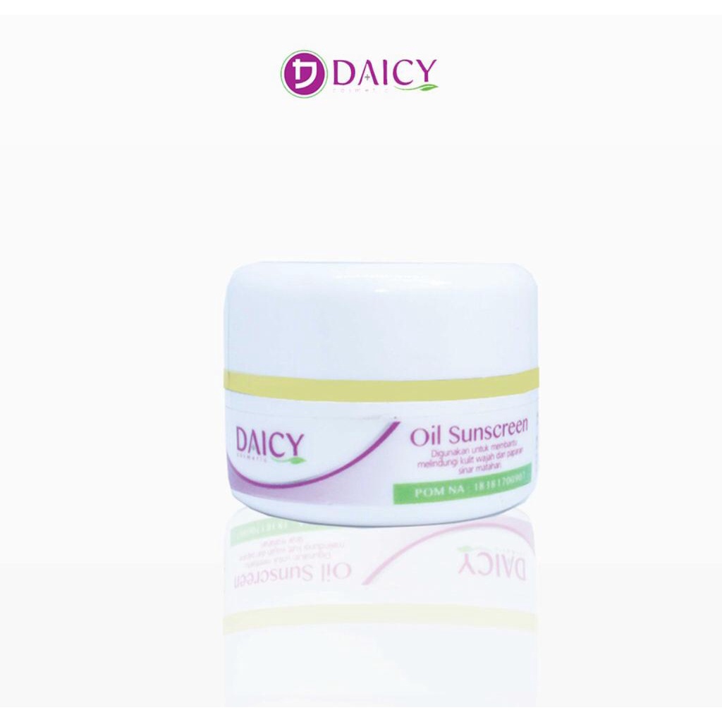 Daicy OIL SUNSCREEN / Tabir surya wajah berjerawat/ Oil sunscreen / BPOM