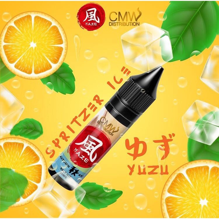 Kaze Autumn Aki Spritzer Ice Salt Nic 15ML by Emkay x CMW