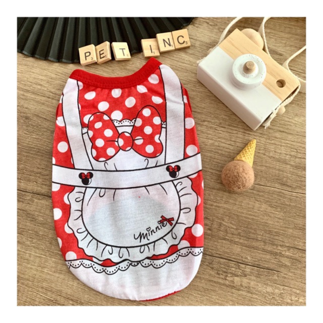 Baju anjing atau kucing Minnie apron